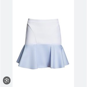 Athletic Flounce Skirt by F.WORDS,white&soft blue.